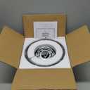 Crystal Ceiling Light Fixture, Modern Semi Flush Mount Ceiling Light, Crystal Chandelier for Kitchen Bedroom, Bathroom Entryway, Black (Bulb not Included)