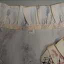 Women's Pink Floral Print Ruffle Neck Blouse Tie Front Cap Sleeve Chiffon Top Casual Summer Shirt (6X-Large)