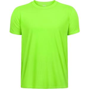 Boys Neon Shirts Dry Fit Athletic T Shirts UPF 50+ Performance Cooling Shirt Short Sleeve Rash Guard Kids Top for Boys Girls (Green)