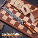 2PCS Serrated Bread Knife Set, Razor Sharp for Homemade Bread Slicing Cutting Baguette, Sourdough Bread, Bagels, Cake Gifts for Men Women