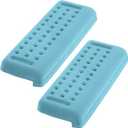 L-Shaped Desk Edge Cushion, 2 Pcs Memory Foam Elbow Support Padding Wrist Comfort Support Arm Rest for Office Home Table Accessories, Non-Slip(Fabric, Dimpled Grip, Blue)