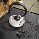 Philips Indoor TV Antenna Rabbit Ears for Local Channels, 15 Inch Extendable Dipoles, 4K 1080P VHF UHF, Tabletop Antenna, Digital HDTV Antenna, Smart TV, 4ft Coaxial Cable, Black, SDV7114A/27