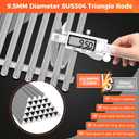 9.5MM 18.75" Grill Grates for Weber Genesis II, Grill Parts for Weber Genesis 2 300 & LX 300 Series, Genesis II E 310, E/S315 320 325 340, 304 Stainless Steel GS4 Replacement Parts for Weber 66095