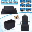 Back Seat Extender for Dogs, Dog Car Seat Cover with Storage Organizer, Waterproof Scratch Proof Cover for Cars Trucks and Suvs Front or Back (Large 29"x20"x22")