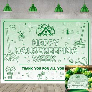 Happy Housekeeping Week Backdrop Thank You for All You Do Photo Backdrop