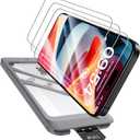 TAURI 4 in 1 for iPhone 15 Screen Protector, 3 Pack Tempered Glass Film + 1 Dust Free Easy Installation Tool, 9H Hardness Bubble Free Micro-curved Edges HD Screen Protector for 15