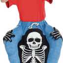 Skeleton Piggyback Costume Kids - One Size