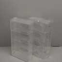 Soaoo 2 Pcs Gloves Holder Shoe Cover Dispenser Wall Mounted Clear Acrylic Face Mask Box Organizer Dispenser Box with Lids 4 Compartments Hairnet Holder Disposable Mask Storage for Laboratory Office