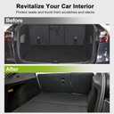 Floor Mats for 2025 2026 Tesla Model Y Juniper, 8PCS All Weather Full Set Cargo Liners Accessories, 3D TPE Odorless Floor Mat Trunk Frunk Rear Mats for 5-Seater(Not Fit 7Seat and Standard)