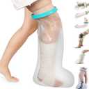 Cast Covers for Shower Leg, Waterproof Cast Cover for Showering, Cast Protector for Shower Leg Adult, Shower Boots for Foot after Surgery, Knee, Ankle, Foot (Diameter - 7.9")