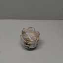 WHJY 3 pack Cute Sauce Dishes Glass Dish Set for Soy Sauce Snacks Tea Bag Mini Glass Bowls Clear Pink Cherry Blossom Soy Sauce Dishes