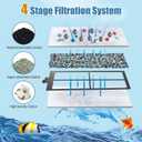 15 Pack PF-S Filter Cartridges Compatible with Silenstream PF10 Power Filters, Remplacement Aquarium Carbon Cartridge with Zeolite
