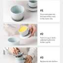 XELA Ceramic Butter Crock, French Butter Dish for Counter, Butter Keeper With Water Line for Spreadable Fresh Butter - Gradient Grey