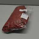 LUSHVIDA Round Waterproof Table Cover Elastic Vinyl Fitted Tablecloth Elastic Edged Plastic Table Cloth (Mahogany, Best for Up to 45"-56" Round)