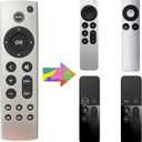 Universal Replacement Remote for Apple TV 4K/ Gen 1 2 3 4/ HD A2843 A2737 A2169 A1842 A1625 A1427 A1469 A1378 A1218, No Voice Command Included