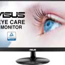 ASUS VP229Q 21.5 Monitor, 1080P Full HD, 75Hz, IPS, FreeSync/Adaptive-Sync, Eye Care, HDMI DisplayPort VGA, Frameless, VESA Wall Mountable BLACK