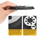 Sander Pads Replacement for Craftsman, 2 Pack 5 inch 8 Hole Hook & Loop Orbital Sanding Metal Pads Compatible with Craftsman CMCW220B CMEW231 Random Orbital Sander