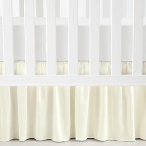 Lush Decor Ruffle Crib Skirt, 16" Drop, Ivory