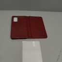 MONASAY Wallet Case Compatible for Galaxy S20 FE 5G, 6.5 inch [Screen Protector Included][RFID Blocking] Flip Folio Leather Cell Phone Cover with Credit Card Holder, Burgundy