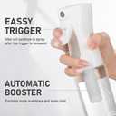 ELEMSY Spray Bottle For Hair (2 Pack 6.8 OZ) Continuous Mister Empty Spray Bottles, Ultra Fine Mist Water Sprayer for Hairstyling, Cleaning, Plants, Pets, Barbers, Salons, Essential Oil Scents