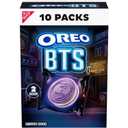 OREO BTS Sandwich Cookies, Limited Edition, 10 Snack Packs (2 Cookies Per Pack) BB: November 9, 2026