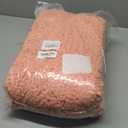 ACCUMTEK Upgrade Extra Large Coral Bathroom Rug Set 3 Pieces Ultra Soft, Thick Absorbent Bath Mats, Non Slip Chenille Toilet Mat for Bathroom, Bedroom, Kitchen