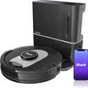 Shark RV2502AE/RV2520A AI Ultra Robot Vacuum with XL HEPA Self-Empty Base, Bagless, 60-Day Capacity, LIDAR Navigation, Smart Home Mapping, UltraClean, Perfect for Pet Hair, Black 