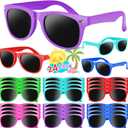 Kids Sunglasses Bulk, 24 Pack Neon Sunglasses for Boys and Girls Age 3-10 - Gift for Birthday, Graduation, Pool Party Favors