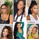 2 x Afro Spring Twist Braiding Hair 16 Inch 3 Packs Pre Separated Springy Curly Twist Hair Marley Hair for Faux Locs Crochet Hair Pre Fluffed Spring Twist Hair Extensions (#Burg, 16INCH/40CM)