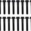 HiSport Exhaust Manifold Flanged Bolt - Compatible with Ford F250 F350 7.3L Powerstroke Diesel Engine 1994 1995 1996 1997 1998 1999 2000 2001 2002 2003