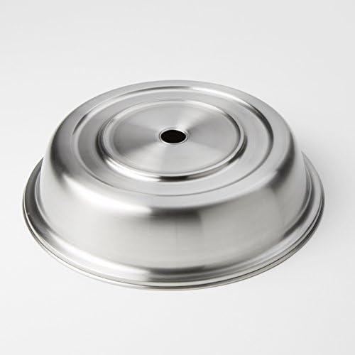 American Metalcraft PC1025S Round Stainless Steel Plate Cover, Standard or English-Style Foot, 10" - 10.25"