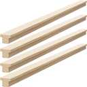 Yousoontic 4 Pack Hardwood Center Mount Drawer Slides Wooden Drawer Track Classic T Shaped Design Fits The Slide Guides
