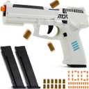 Toy Gun Pistol, Automatic Shell Ejection Toy Gun, Automatic Reloading Rebound Pistols for Shooting Game Educational Toys Gifts for Kids Boys Girls