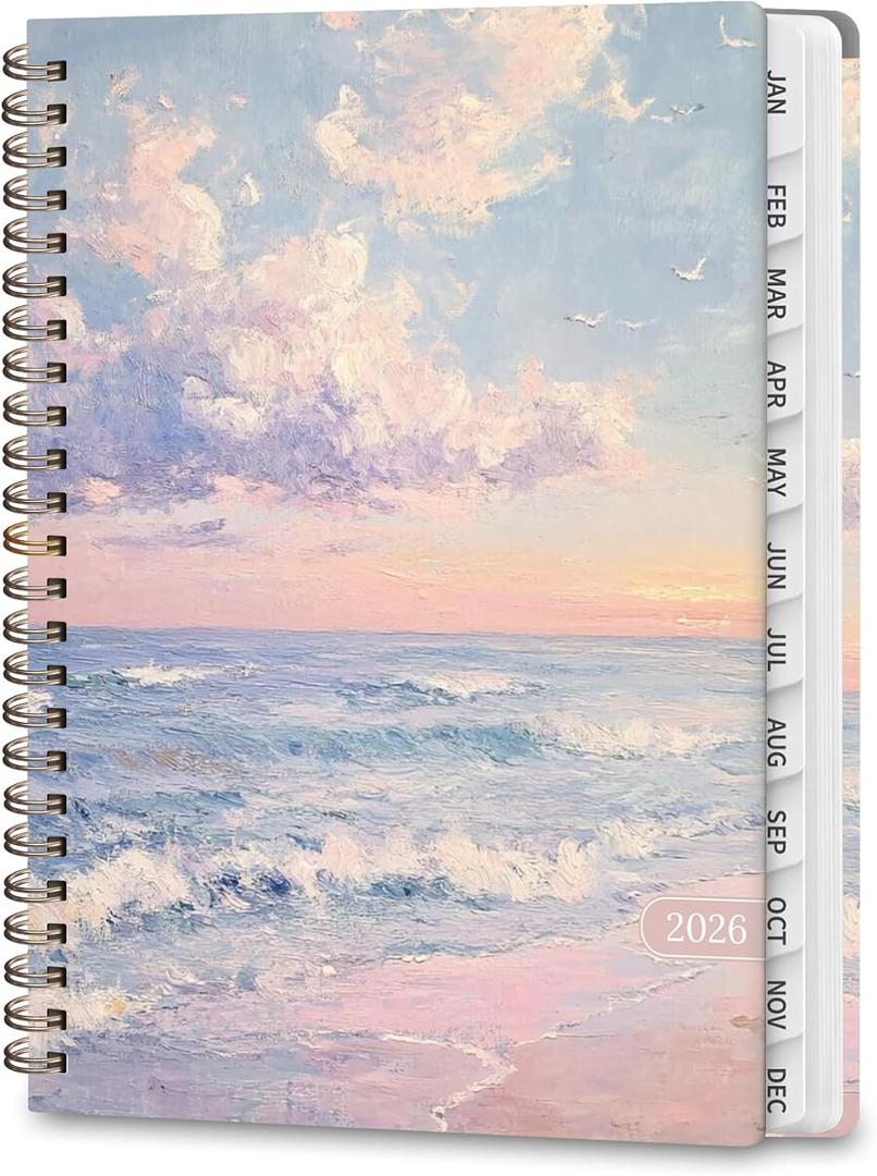 2026 Planner, Weekly and Monthly Calendar Academic Planner, Jan 2026 - Dec 2026, Planning Agenda Book for Desk Accessories and School Supplies - Letter Size(8.5'' x 11'')