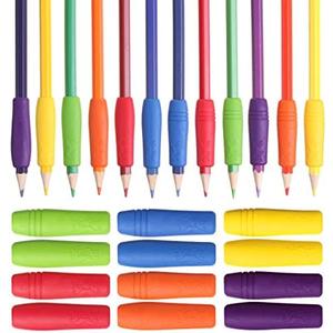 Mr. Pen- Pencil and Pen Grips, Colorful, 12 Pack, Pencil Grips for Adults, Rubber, Ergonomic, Pen Gripper