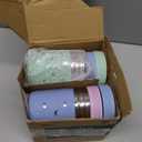 Pandaloo Smoothie Cups for Kids - Stainless Steel Toddler Tumbler with Straw, Sippy Cup for Smoothies - BPA-Free, Toddler Snack Cups, 10 oz (Pack of 4, Bubblegum Pink/Sweet Sage/Baby Blue/lilac Rhapsody)