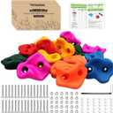 Rock Climbing Holds, 15PCS Climbing Wall for Kids,Climbing Set for Adult Indoor and Outdoor