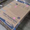 Suncast 70 Cu Ft Horizontal Resin Storage Shed - Outdoor Storage Shed with Floor Included, Lockable, Weatherproof, Fits Large Trash Cans, Bikes, Lawn Mowers, Generators, & Garden Tools, Vanilla Stoney