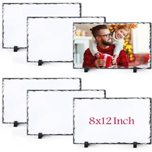 Sublimation Slate Blanks 8x12 Inch Sublimation Plaque Rock Stone Picture Photo Plate 6 Pack Bulk