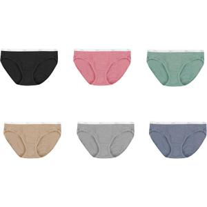 Hanes Women's Ribbed Cotton Hipster Underwear 6-Pack (5)