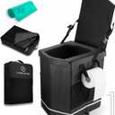 XL Portable Toilet for Adults - Extra Strong, Compact Portable Toilet for Camping with 20 Compostable bags, Portable Potty for Travel, Van Life, Truck, Bedside Commode, Festival, Camping Essentials