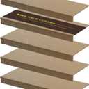 Wire Shelf Covers, 5Pcs 32"x12" Inch Shelf Covers for Wire Shelving, 0.39 Inch Thick (Not Wood), Moisture Resistant Wires Rack Cover with No Installation for Pantry, Closet, Kitchen