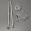 TVWOO Wrap Around Curtain Rods,White Curtain Rods 28 to 48 Inch,5/8 Inch Adjustable Blackout Curtain Rod Set with Bracket,Room Darkening Single Window Rod,Metal Hidden Curved Drapery Rods 28-48",White