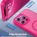 Faiono Magnetic for iPhone 16 Pro Max Case [Full Camera Protection][Military-Grade Protection][Compatible with MagSafe] Shockproof Protective Slim Phone Case for iPhone 16 Pro Max, Hot Pink