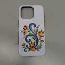 Scandinavian Rosemaling Norwegian Art Case for iPhone 16 Pro