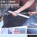 Car Dent Repair Kit - Slide Hammer, Glue Gun Dent Puller, Adjustable Bridge Puller, Suction Cup for Big and Small Auto Body Paintless Dent Removal & Metal Surface Repair, Safe for Paint
