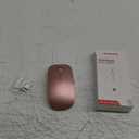 RAPIQUE Bluetooth Wireless Mouse - (BT5.1+USB) Dual Connectivity, Quiet Click, Low Power, and 1600 DPI, Portable Cordless Mouse for Mac, Laptop, MacBook Pro/Air, iPad (Rose Gold)