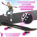 Nattork 31 Inch Complete Skateboard, Standard Skateboards for Beginners, Wood 9 Layer Canadian Maple Trick Skate Boards for Boys Girls Youth Teens Adults