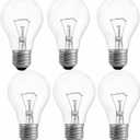100W Incandescent Light Bulbs,A19 Bulb Dimmable Medium E26 Base Light Bulbs,A19 Incandescent Light Bulb (6)