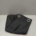 NICETOWN Pitch Black Solid Thermal Insulated Grommet Blackout Curtains/Drapes for Bedroom Window (1 Panel, 42 inches Wide by 63 inches Long, Black)